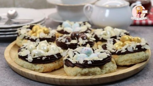 Пасхальные сюрпризы: как приготовить гнездышки с шоколадным кремом