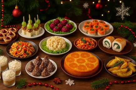 Невероятное новогоднее меню на 2026 год: закуски, салаты, горячее и десерты за 2 часа