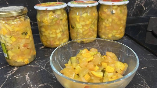 Удивительное варенье из яблок и кабачков с нотками цитрусовых