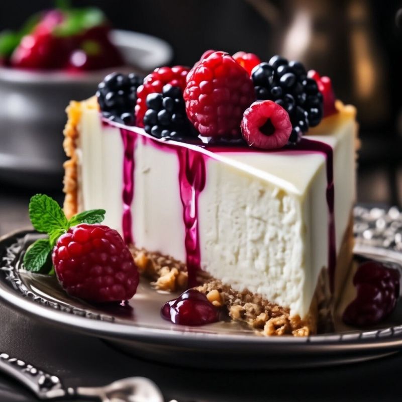 Нежный чизкейк с ягодным соусом: простой рецепт для гурманов
