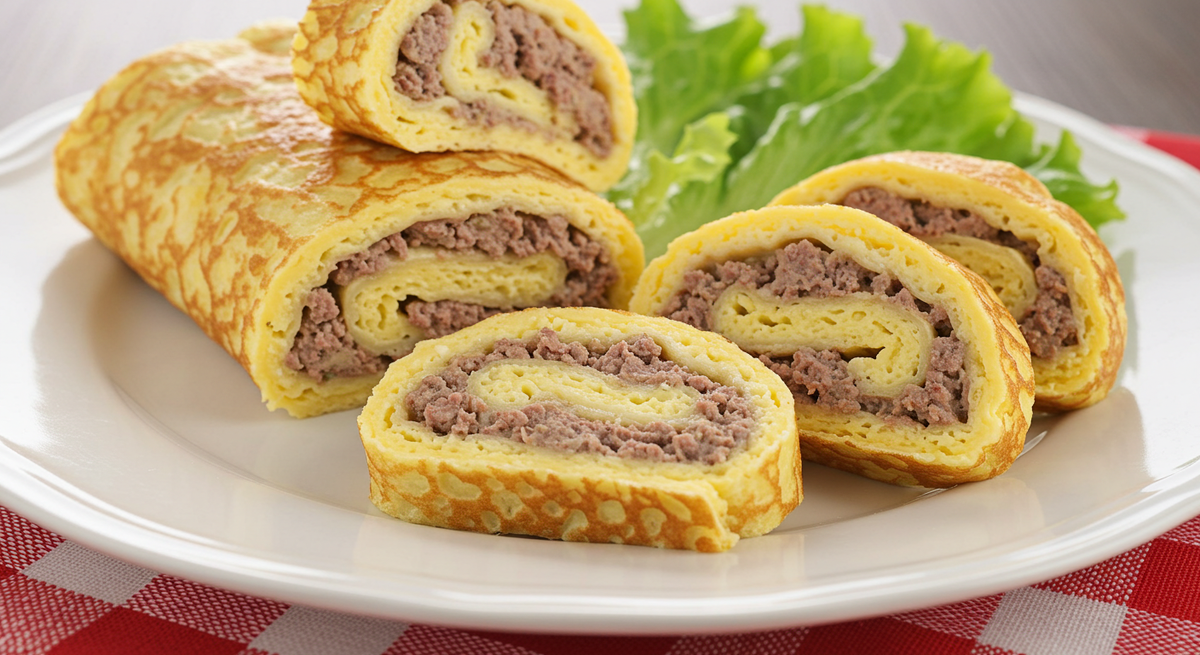 Необычный яичный рулет за 20 минут: быстрый рецепт для завтрака