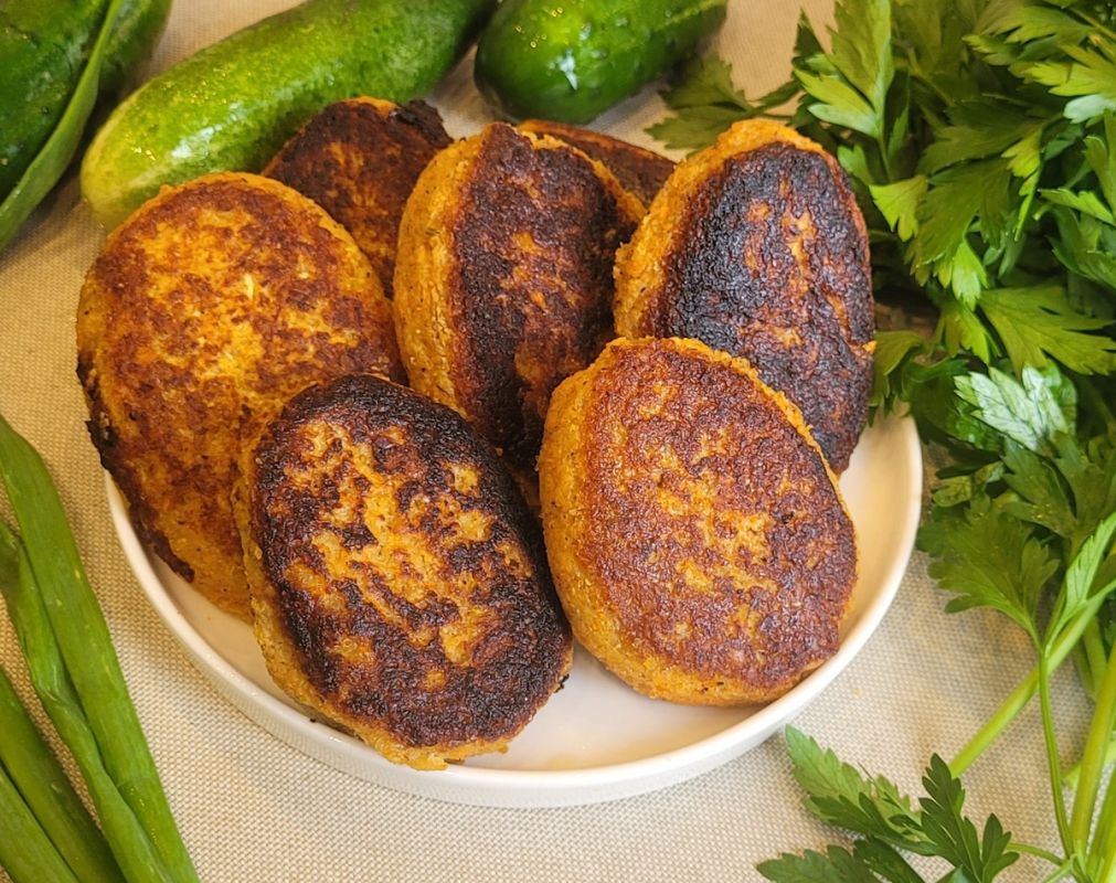 Вкусные веганские котлеты из чечевицы с псиллиумом