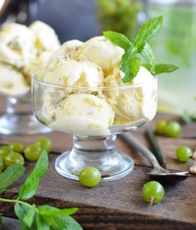 Настоящее наслаждение: домашнее мороженое из крыжовника