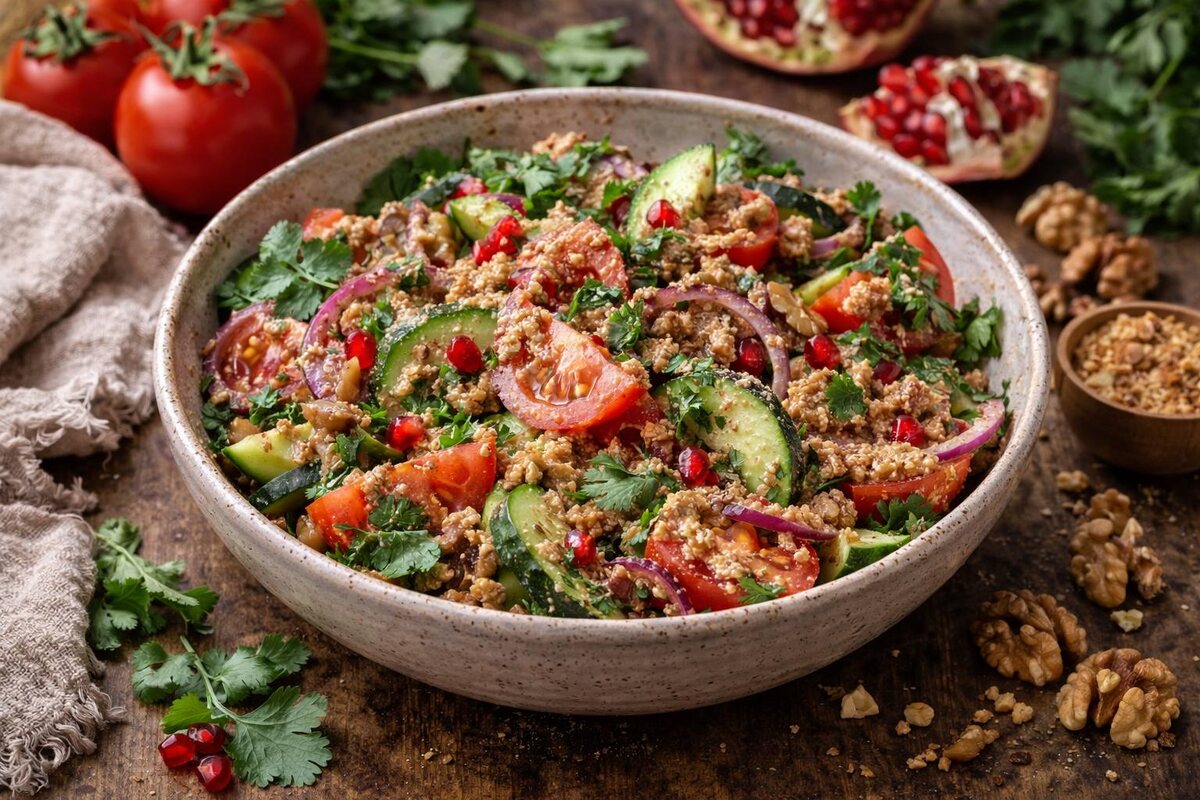 Грузинский салат с орехами: как вкусят без компромиссов