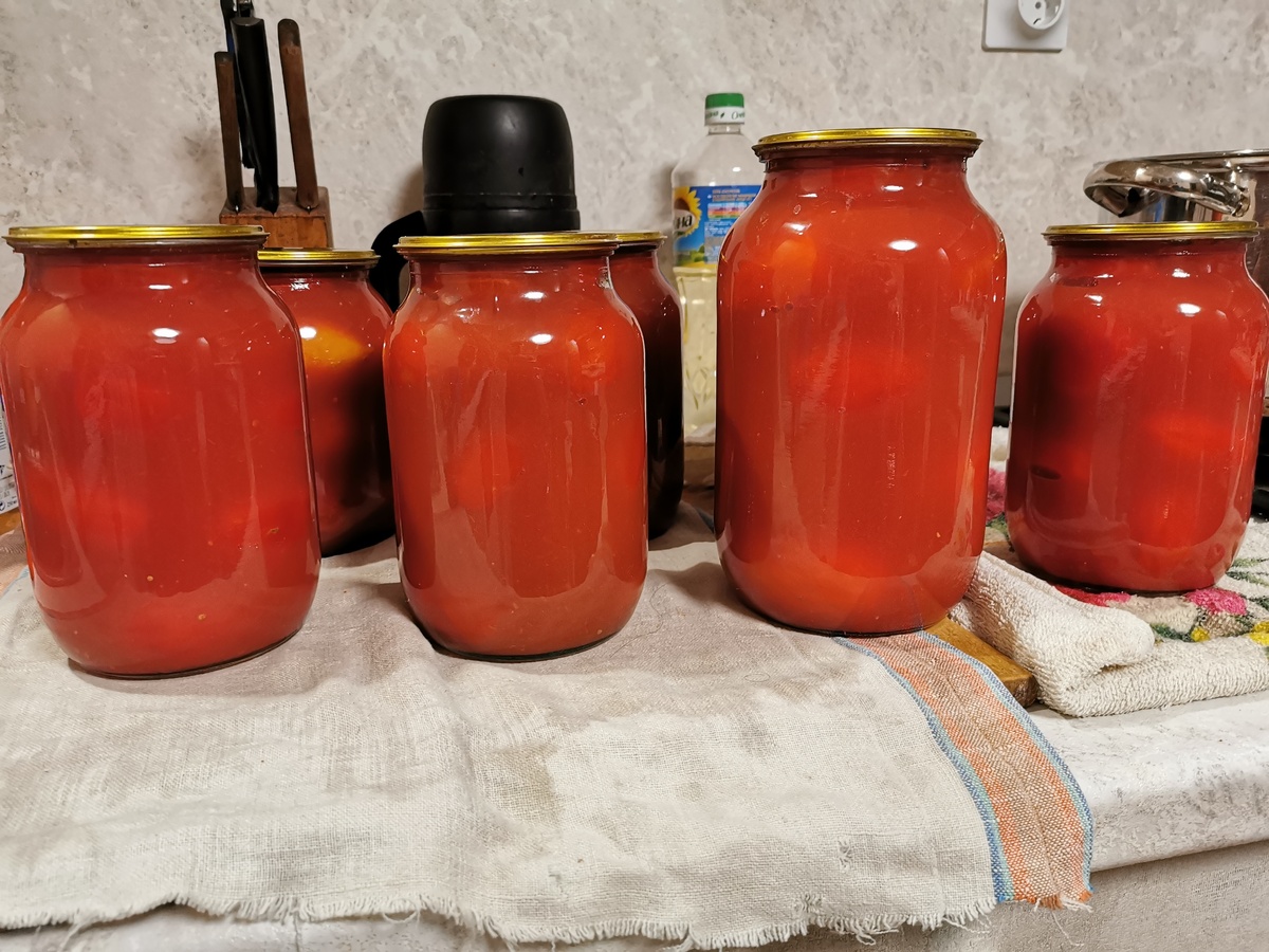 Как приготовить томаты в собственном соку на зиму без уксуса