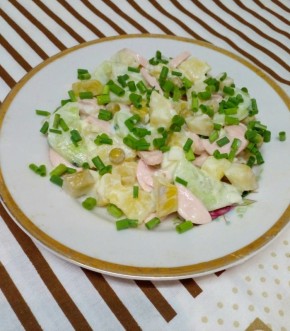 Нежный салат без майонеза: идеальный выбор для обеда