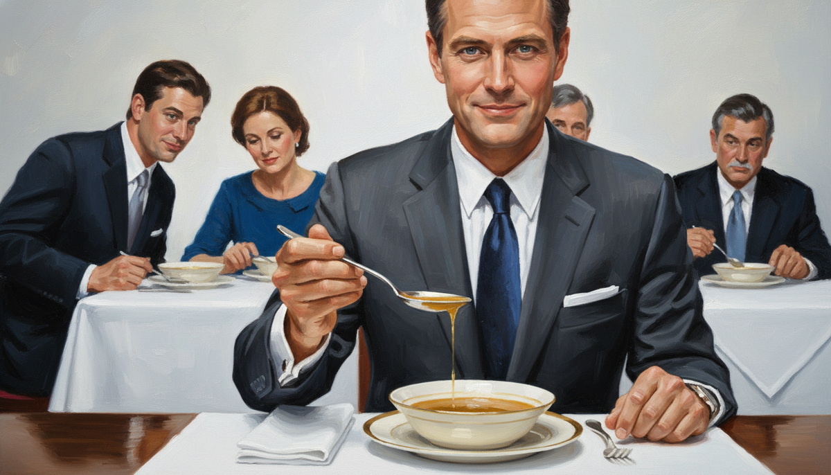 Как манера есть суп может выдать все о вашем характере