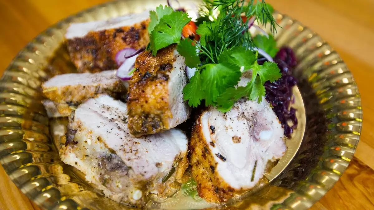 Кулинарный праздник: Запеченные свиные ребра с капустой