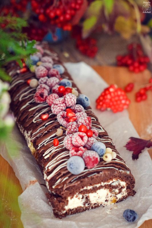 Необычный шоколадный рулет Баунти: новый взгляд на десерты!