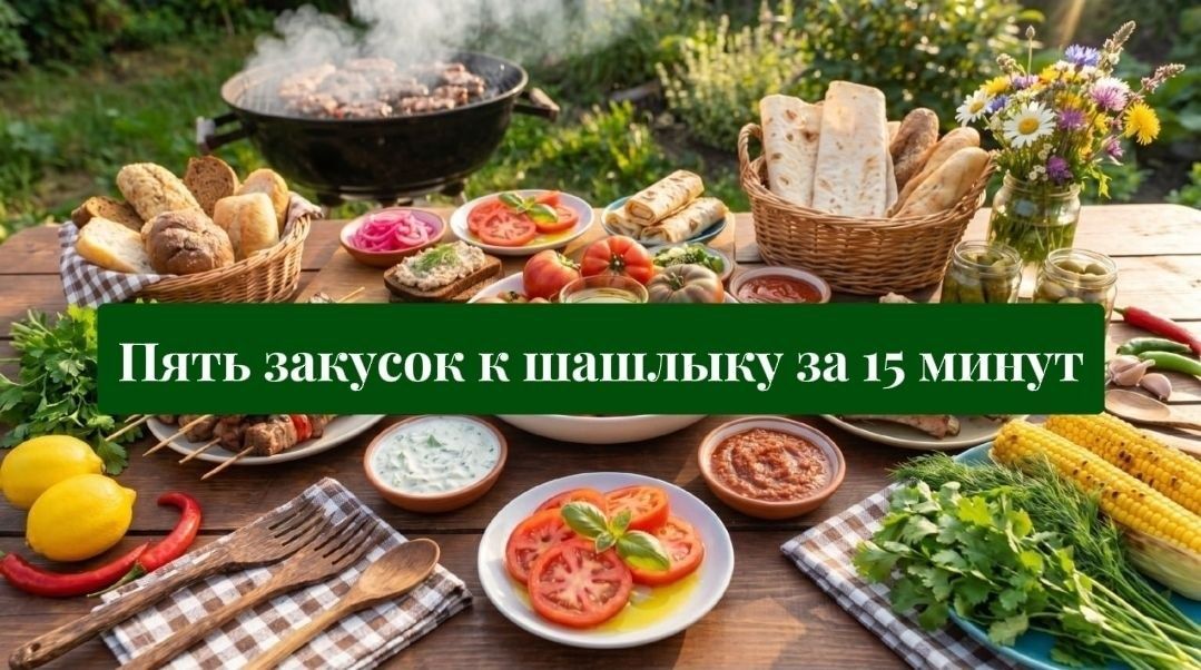 Пятёрка быстрых закусок для шашлыка в преддверии майских праздников