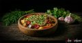 Свинина с кинзой, грецкими орехами и аджикой по-грузински